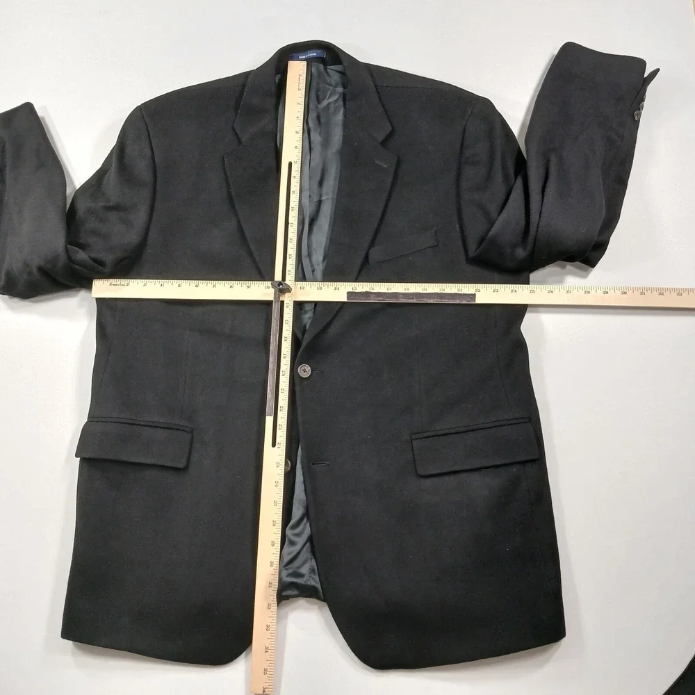Ralph‎ Lauren Cashmere Sport Coat Mens 48R 50R Black Extremely Soft Blazer